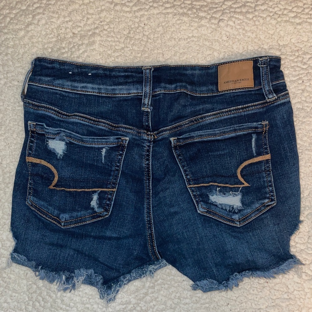 American Eagle Dark Wash Midi Shorts | Size 10